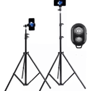 Tripé 2m Suporte Vertical Celular iPhone Controle Foto Vídeo