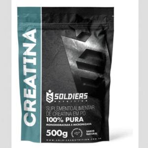 Creatina Monohidratada 500g Soldiers Nutrition Sabor Natural