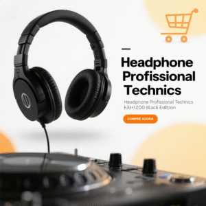 Fone de Ouvido Profissional Technics Eah1200 Black Edition