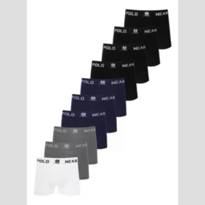 Cueca Masculinas Boxer Microfibra Polo Wear Sortido-Kit 10 und