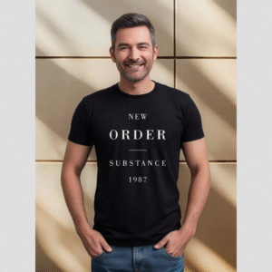 Camiseta Adulto New Order Rock Eletronica Substance