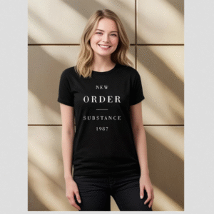 Camiseta Babylook New Order Rock Eletronica Substance