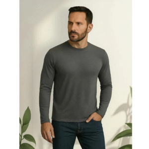 Camiseta Pima Tech Minimalista Anti-amassado - Manga Longa