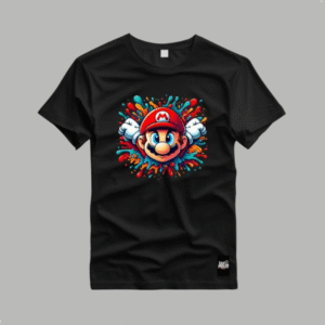 Camiseta Básica Estampada Super Mario Bros Gamer Premium