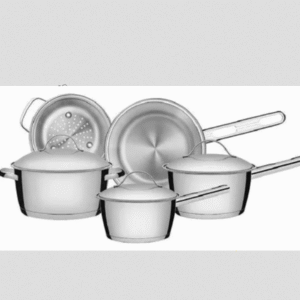 Jogo de Panelas Tramontina Allegra em Aço Inox com Fundo Triplo 5 Peças