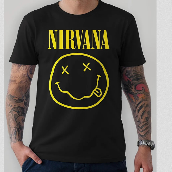 Camiseta Nirvana Camisa Banda Punk Rock Grunge Anos 90