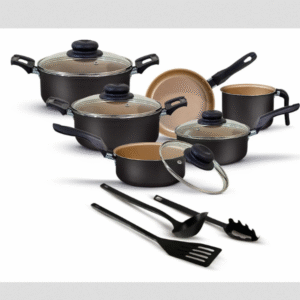 Jogo De Panelas Antiaderente 9 Peças Teflon Várias Cores