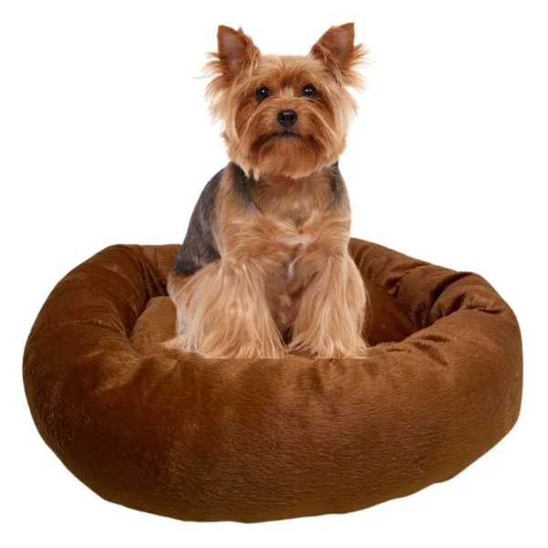 Caminha Pet Redonda De Pelúcia Para Cachorros E Gatos