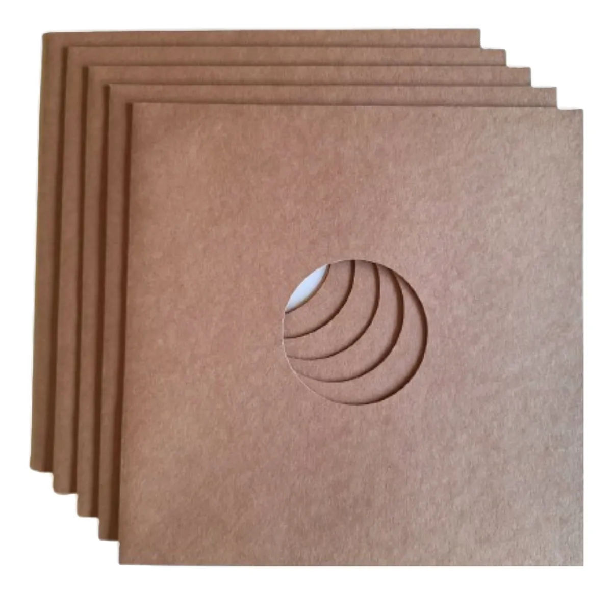 5 Capas P/ Lp Disco Vinil 12 Pol. Papel 300gr Diversas Cores Kraft