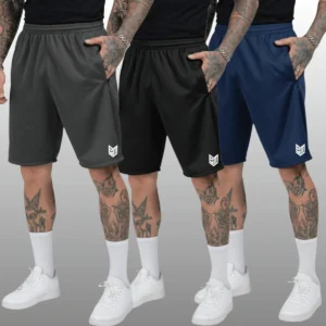 Kit 3 Bermudas Chimpa Short's Masculino Academia Treino