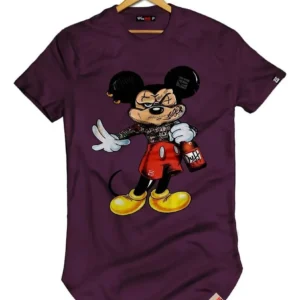 Camiseta Longline Blusa Longa Camisa Mikey Duff Beer