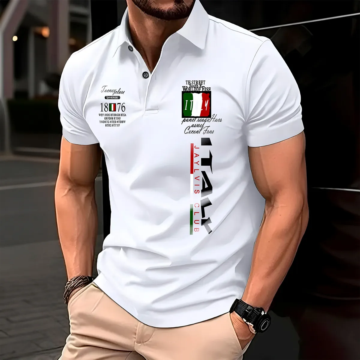 Camiseta Masculina Italy 1776 Polo Premium Piquet