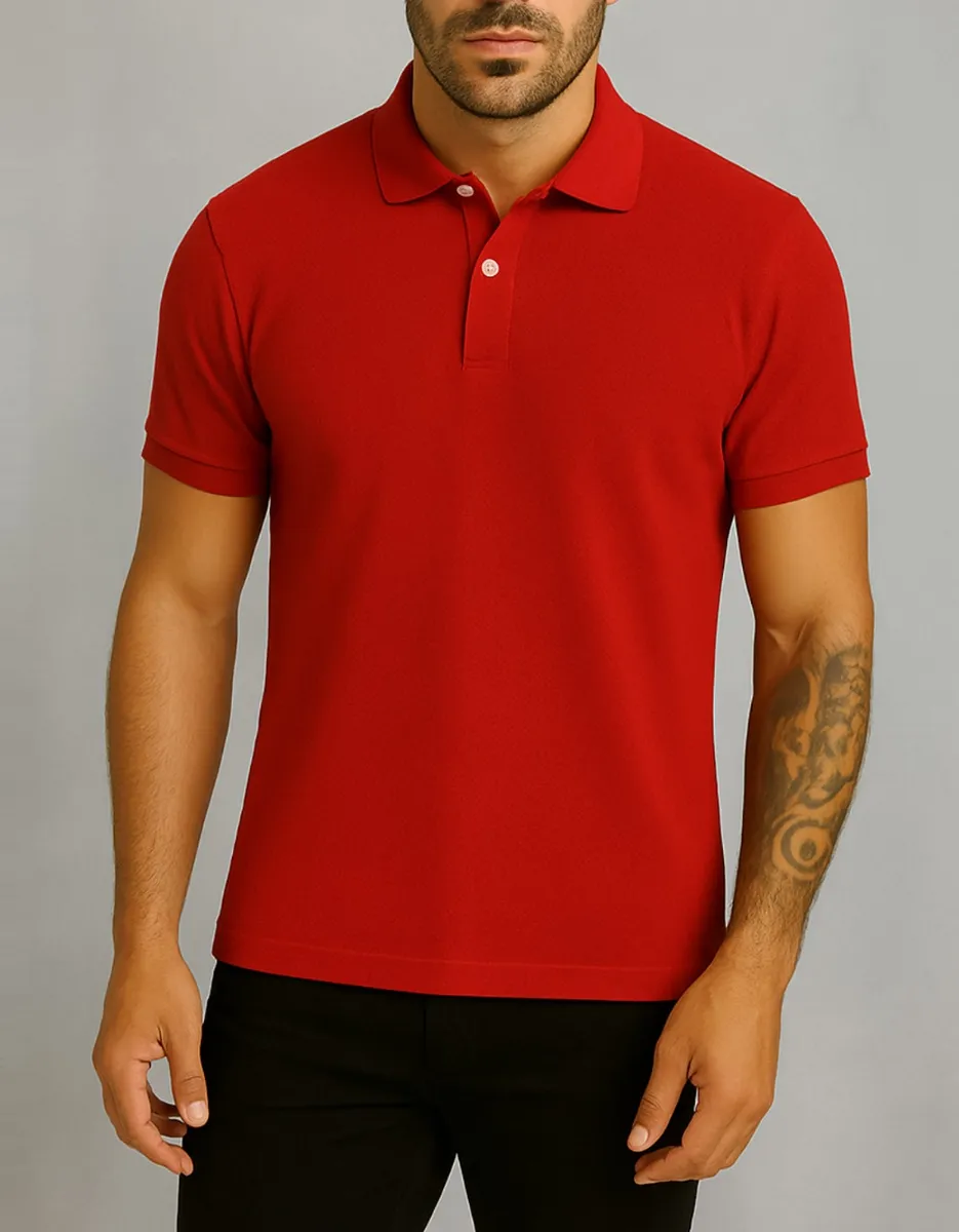 Camiseta Polo Masculina Piquet Confortável
