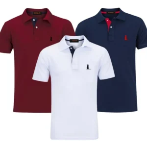 Kit 3 Camisas Gola Polo, Original Camisetas Blusas Qualidade